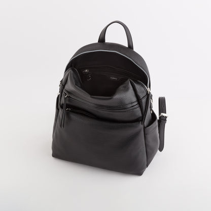 Damen Rucksack/Umhängetasche - Boston Schwarz