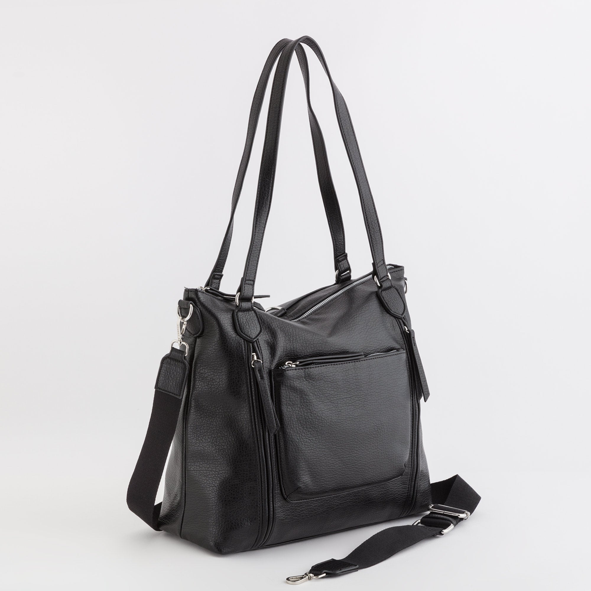 Damen Shopping/Rucksack - Boston Schwarz