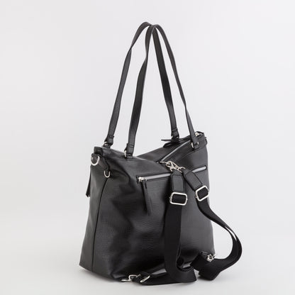 Damen Shopping/Rucksack - Boston Schwarz
