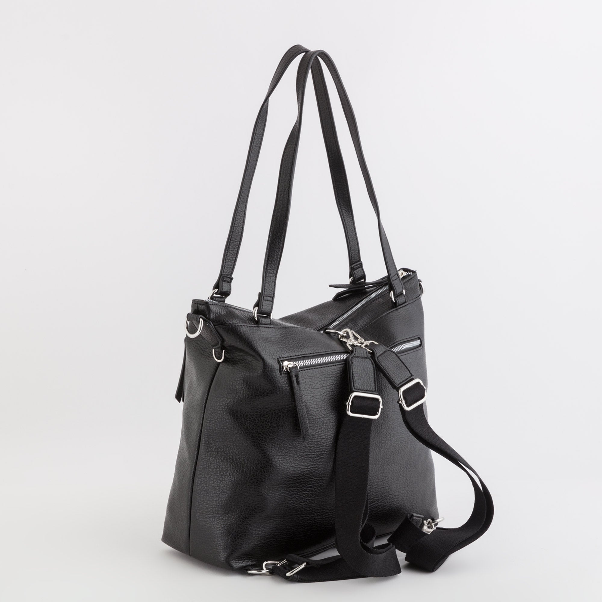 Damen Shopping/Rucksack - Boston Schwarz
