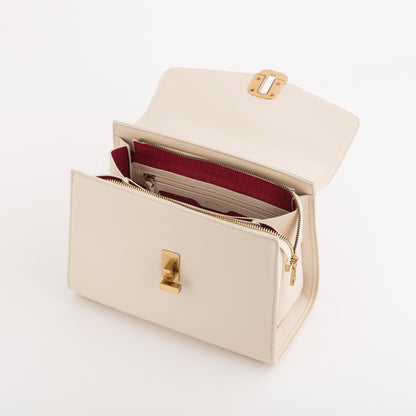 Women's Briefcase - Minerva Cream