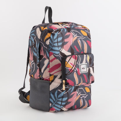 Women's Foldable Backpack - Gaia foldable bag Grey/Multicoloured
