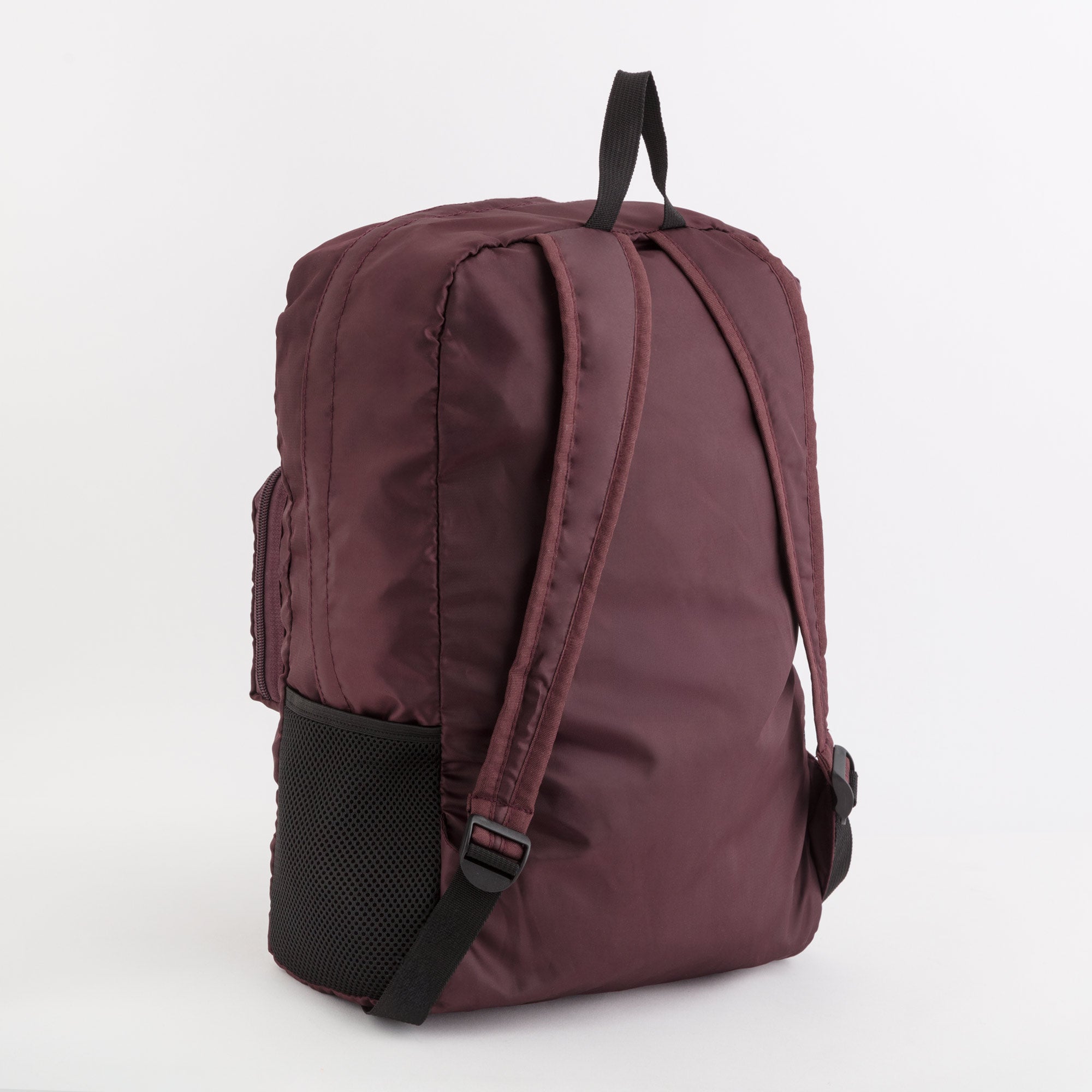 Women's Foldable Backpack - Gaia foldable bag Prune