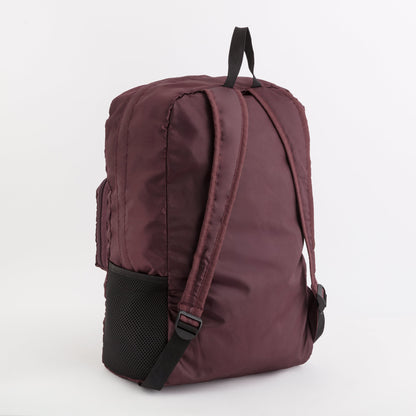 Women's Foldable Backpack - Gaia foldable bag Prune