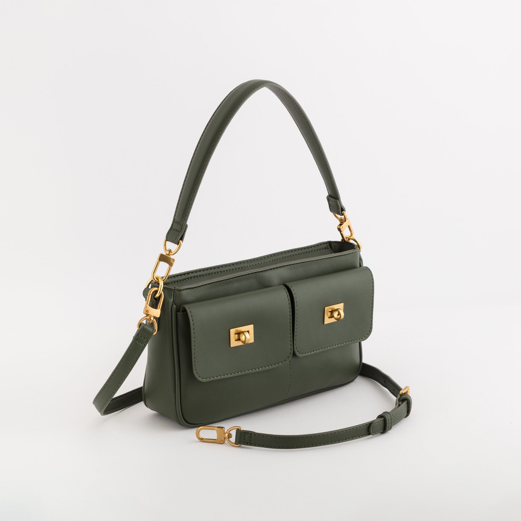 Schultertasche für Damen - Leoben Olive