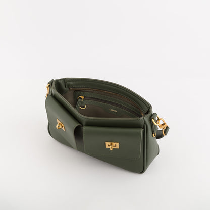 Schultertasche für Damen - Leoben Olive