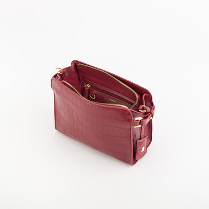 Sac à bandoulière pour femme - Wels Cerise