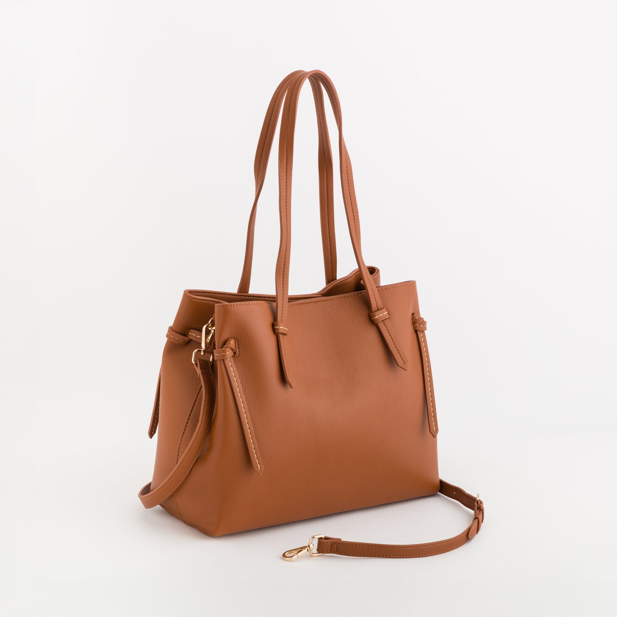 Leather Borsa Michael Kors Color Cuoio Michael Kors Quinn Large