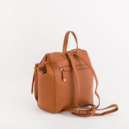 Women's Backpack - Olive Leather