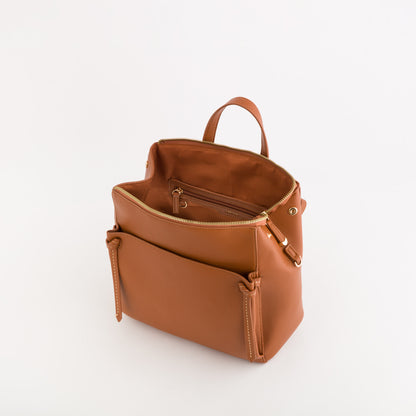 Women's Backpack - Olive Leather