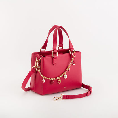 Borsa A Mano Donna - Viola v3 Rosso Rossetto