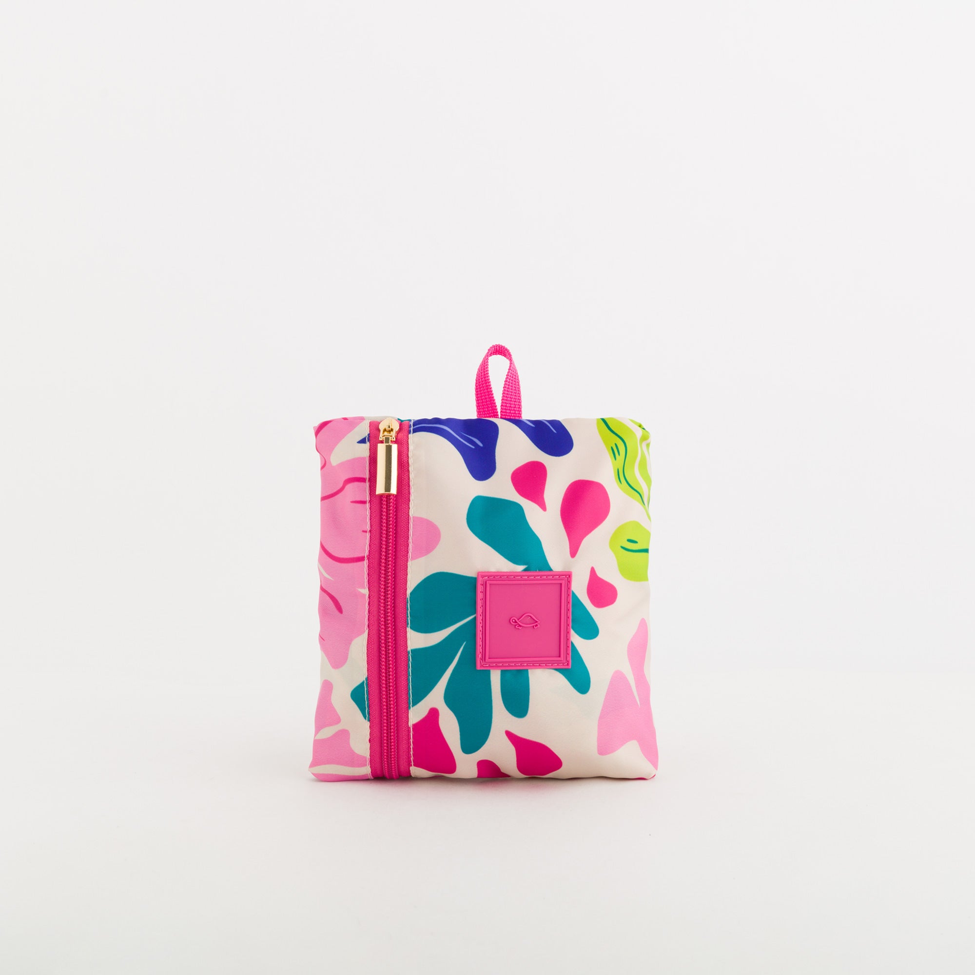 Borsone Richiudibile Donna - Gaia foldable bag Rosa/Multicolore