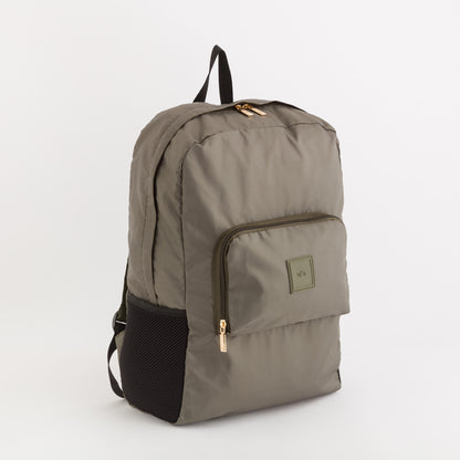 Women's Foldable Backpack - Gaia foldable bag Olive