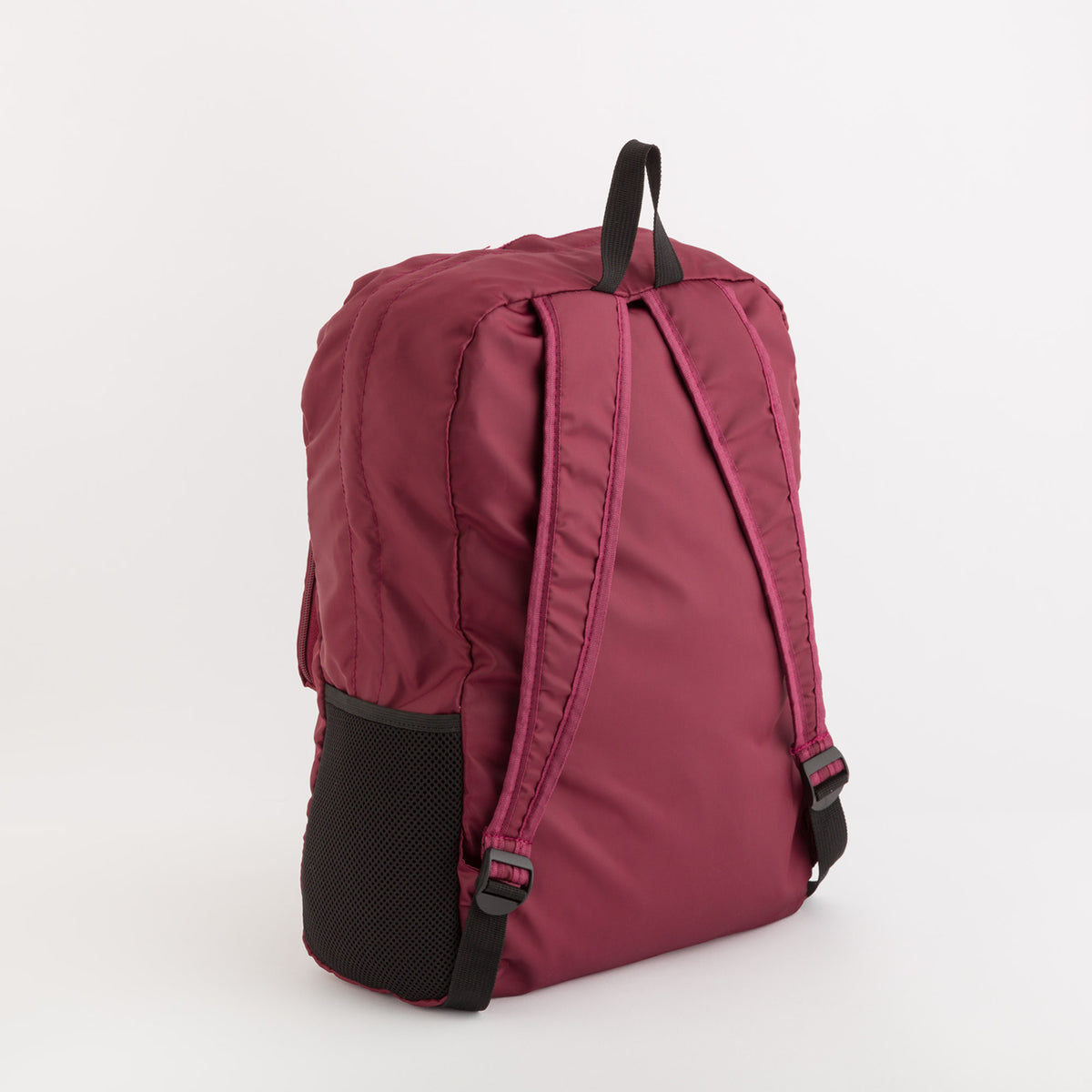 Women's Foldable Backpack - Gaia foldable bag Wine