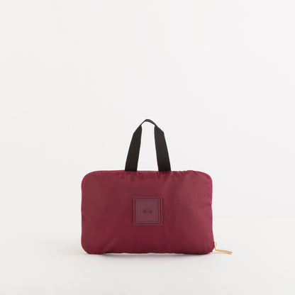 Women's Foldable Backpack - Gaia foldable bag Wine