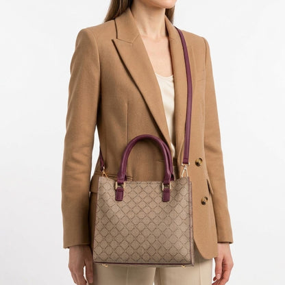 Borsa A Mano Donna - Diana fall Tortora/Vino