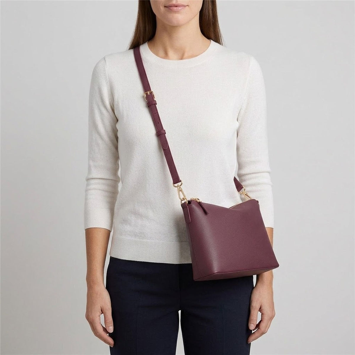 Women's Shoulder Bag - Winona fall Wine