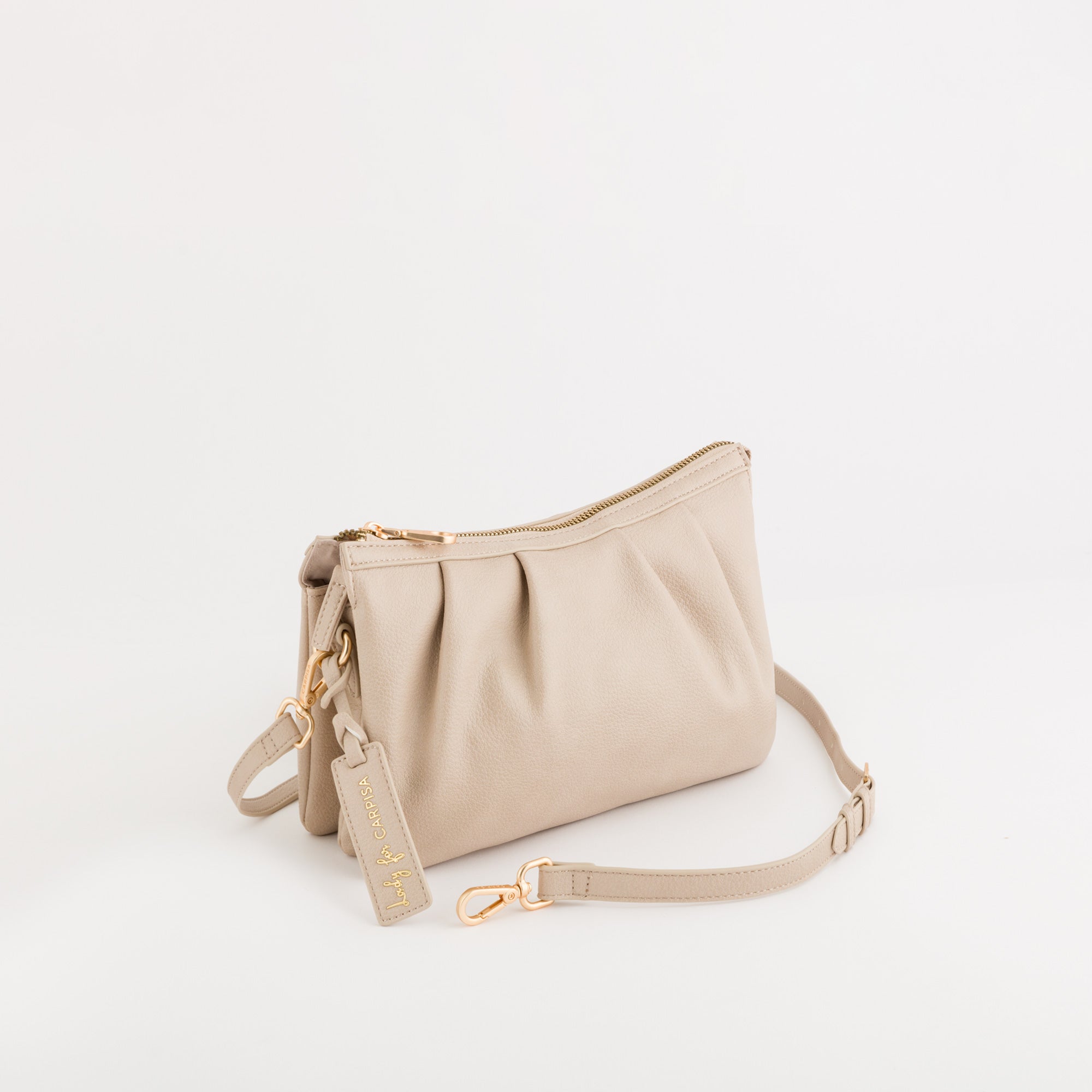 Schultertasche für Damen - Berry Creme