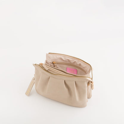 Schultertasche für Damen - Berry Creme