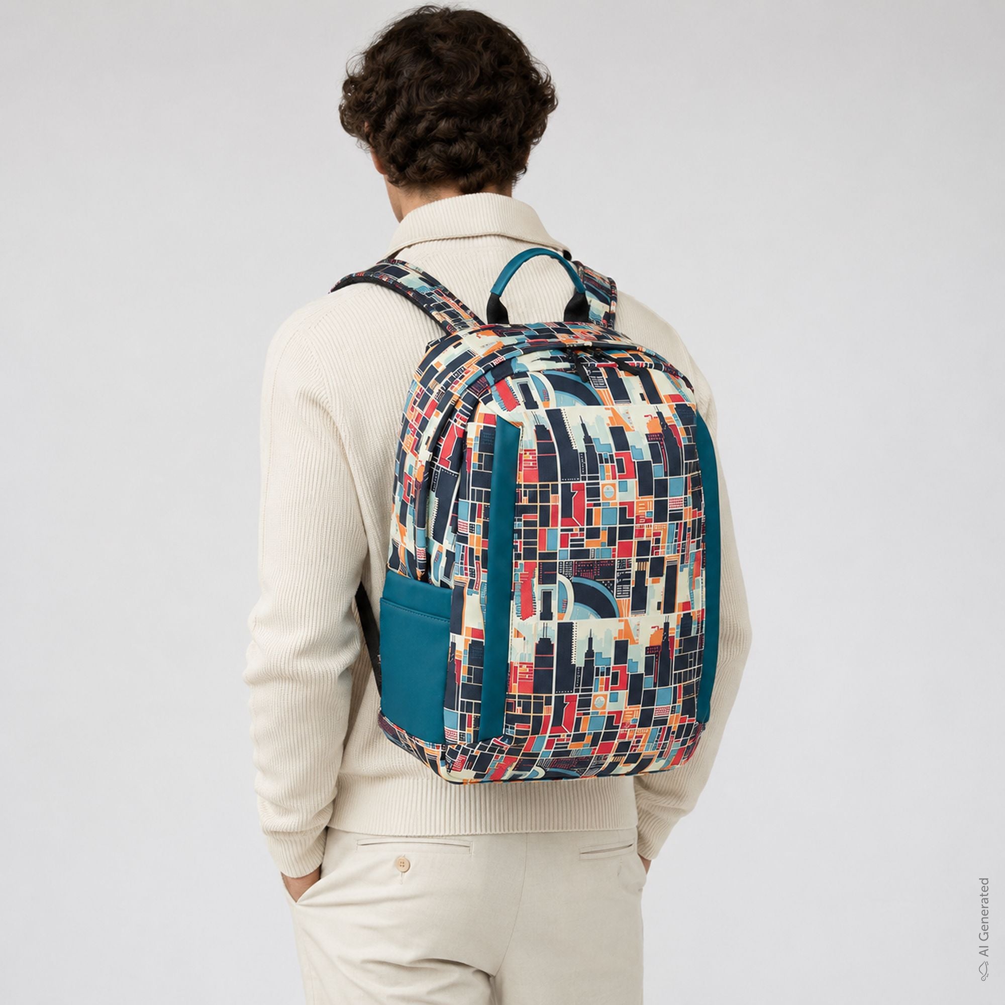 Zaino Uomo - Houston go v2 Ottanio/Multicolor