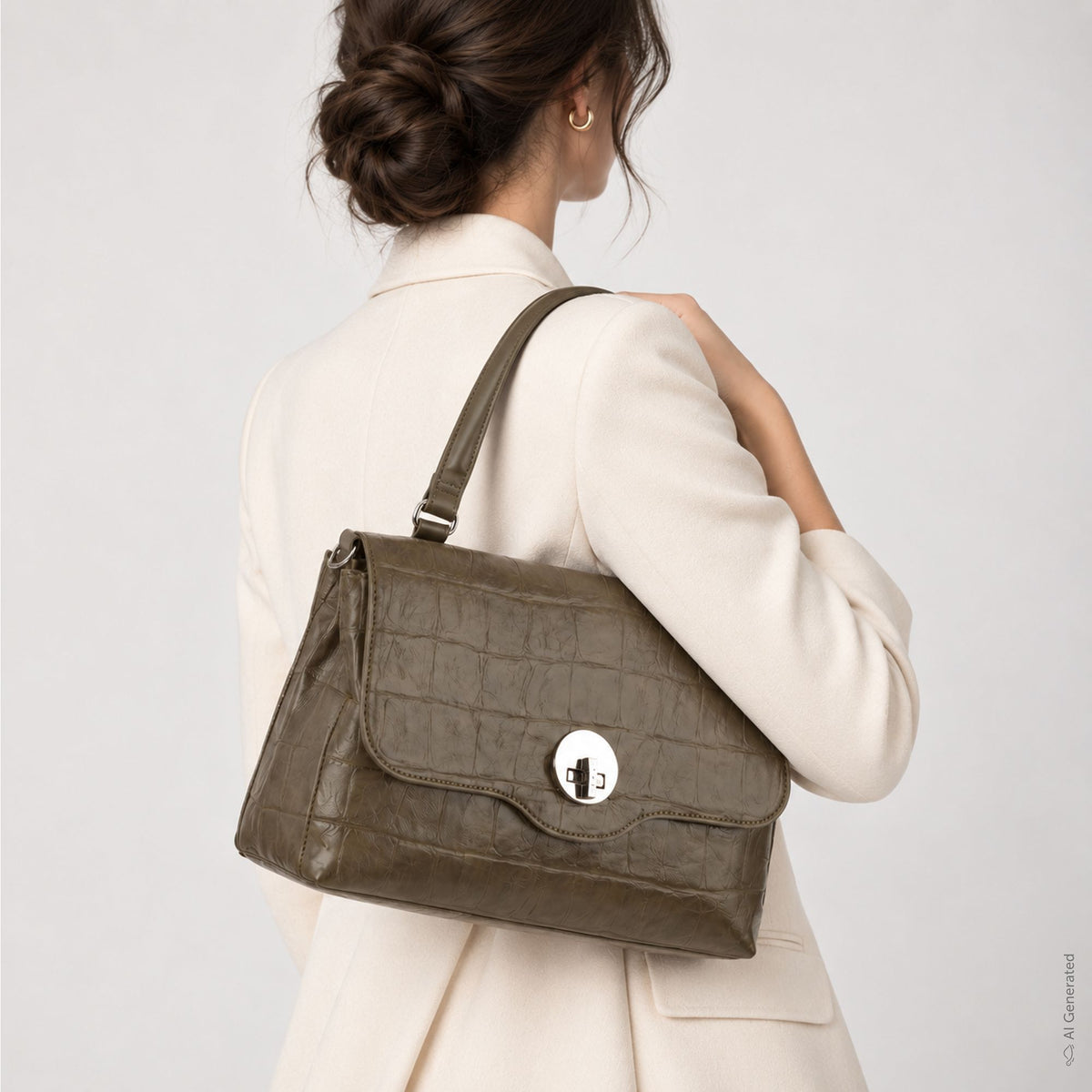 Aktentasche für Damen - Petra Olive