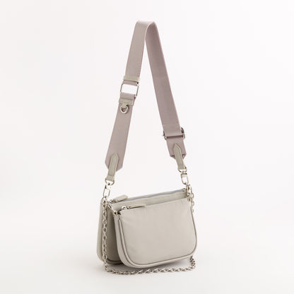 Shoulder bag + clutch - Trevis bags Pearl