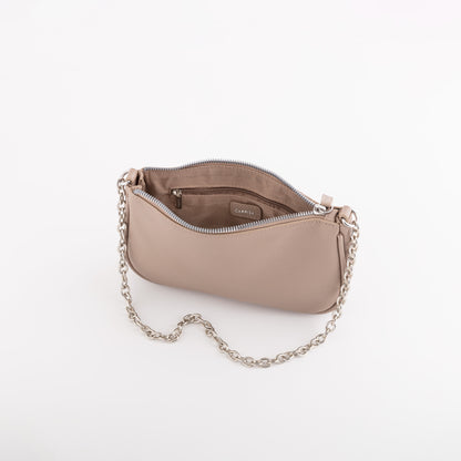 Shoulder bag + clutch - Trevis bags Light dove grey