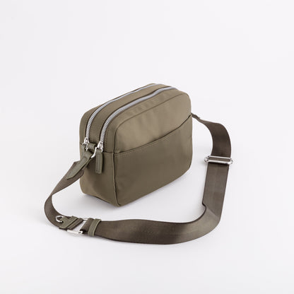 Bolso de hombro para mujer - Bolsos Trevis Verde fumo