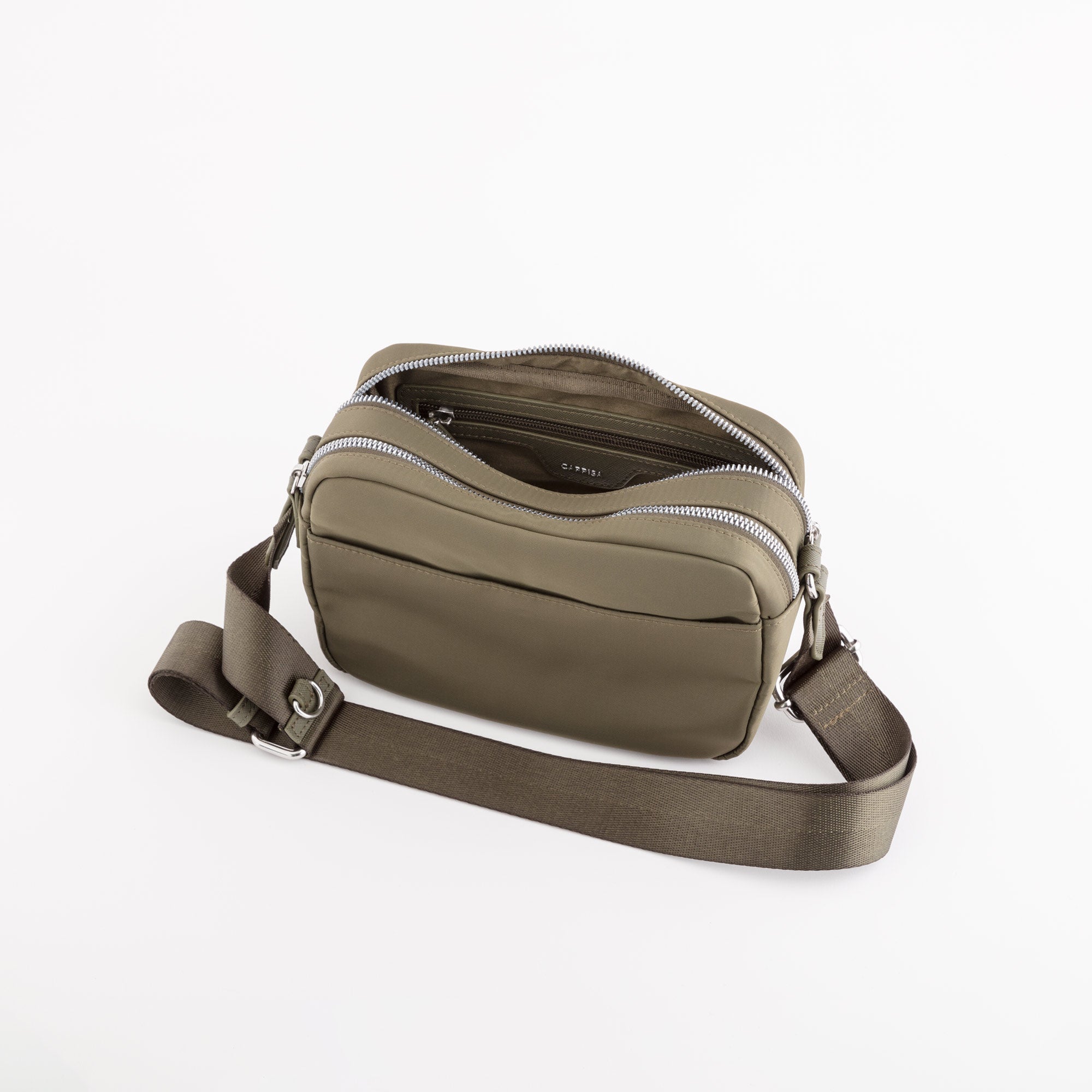 Bolso de hombro para mujer - Bolsos Trevis Verde fumo