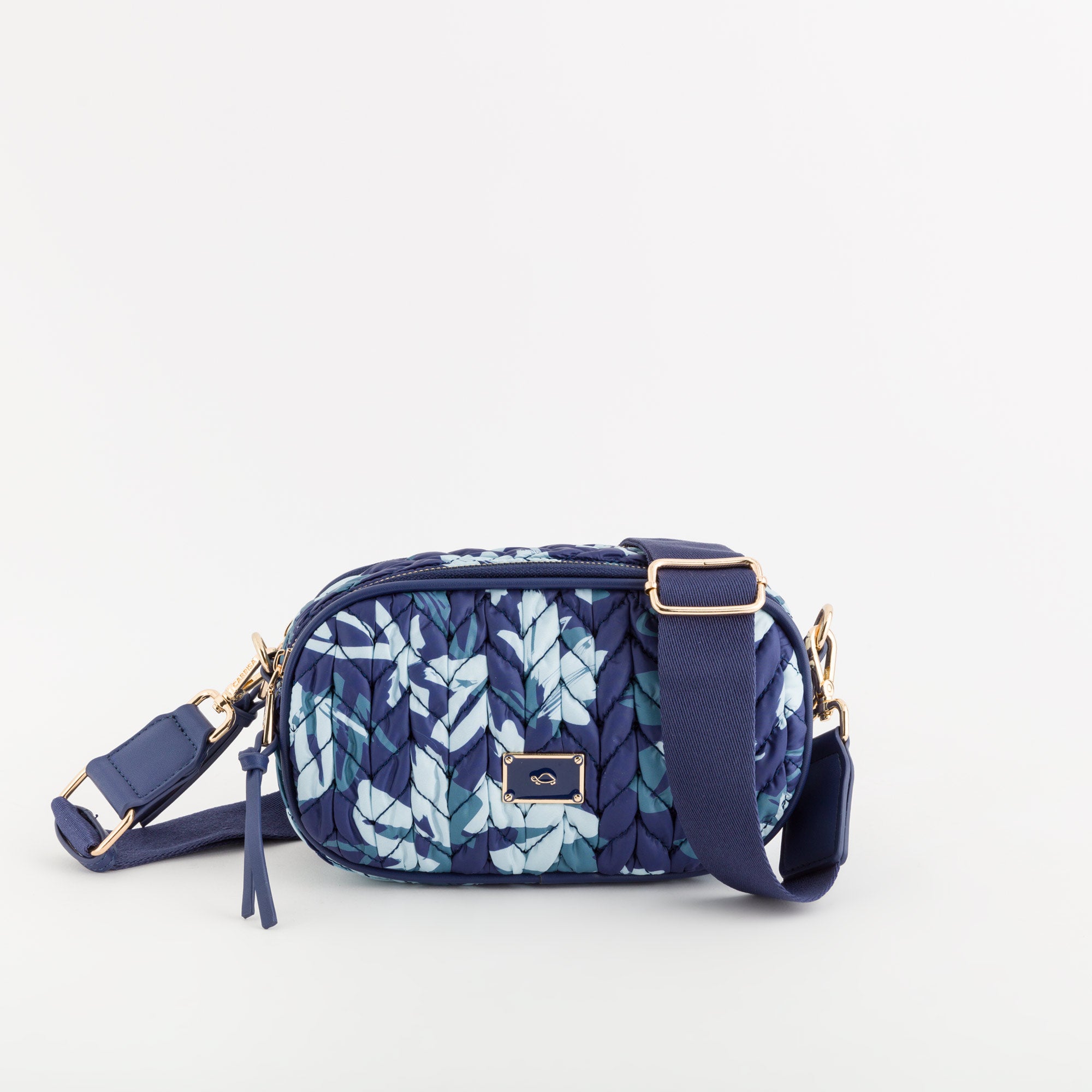 Schultertasche für Damen - Amethyst Marineblau/Mehrfarbig