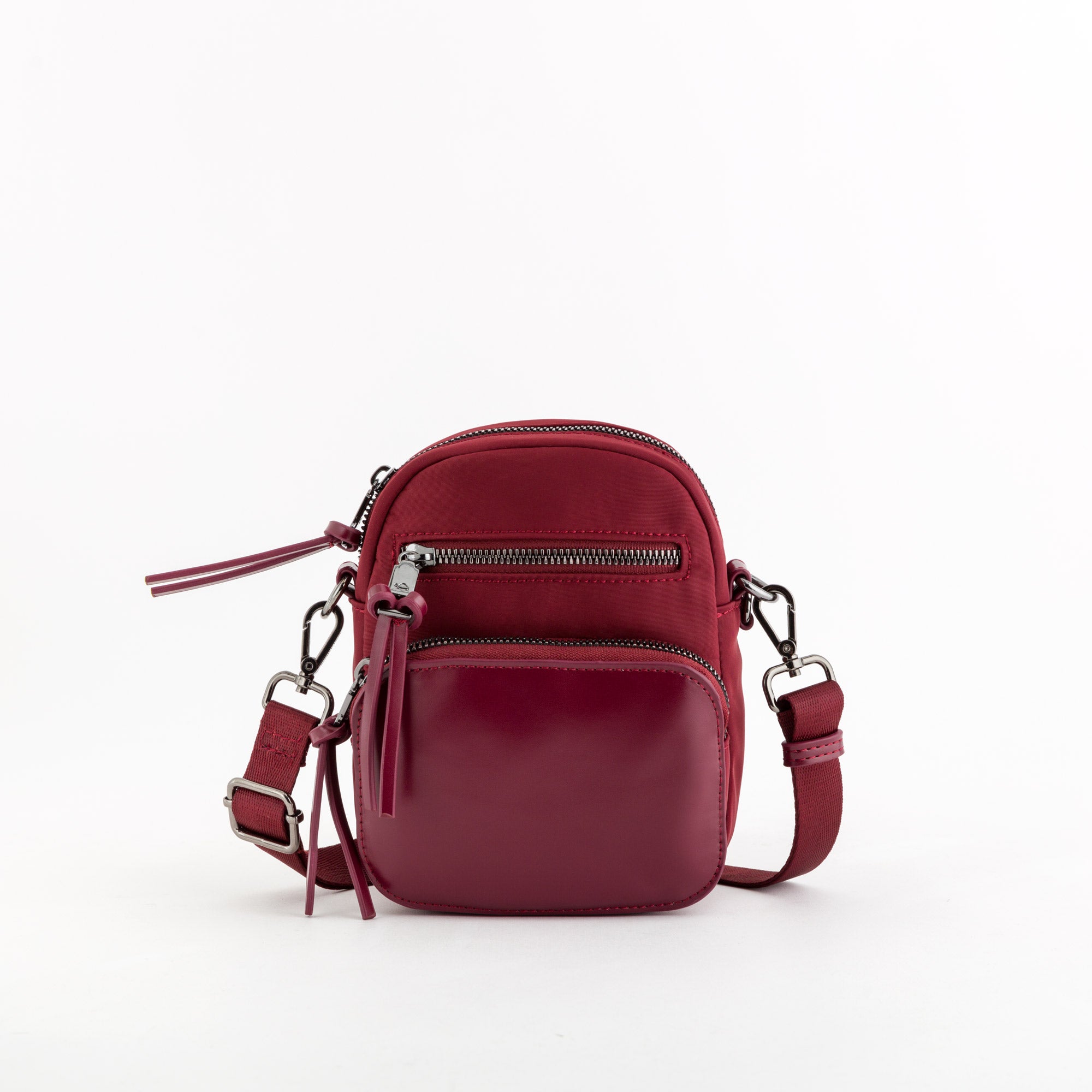 Schultertasche für Damen - Berenice Wein