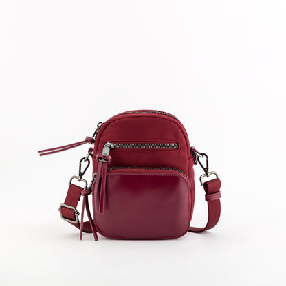 Schultertasche für Damen - Berenice Wein