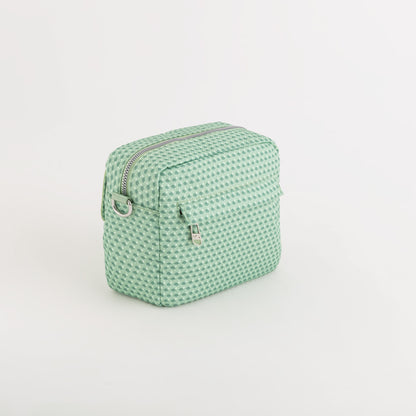 Schultertasche für Damen - Tulpe Mint/Mehrfarbig