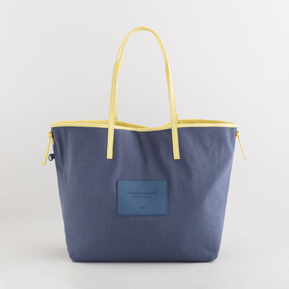 Shopping reversibile - Friendly double spri Giallo/Laguna