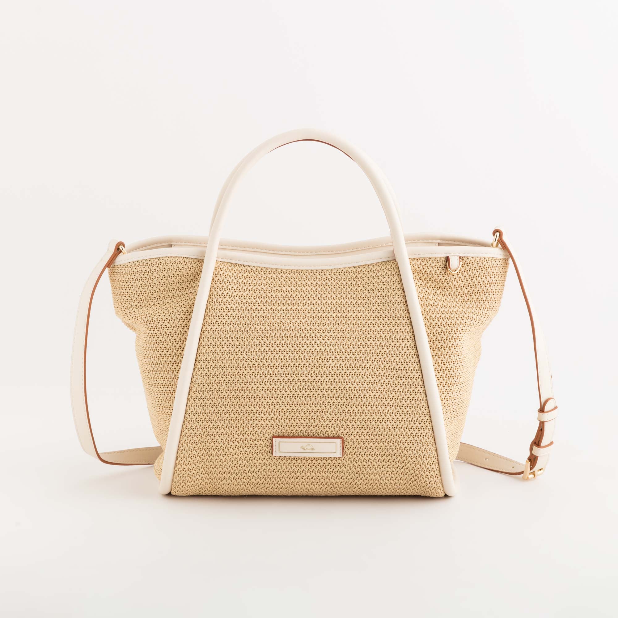 Women's Handbag - Ninfea Natural/White