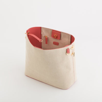 Sac pour femme - Calla Naturel/Rouge Corail