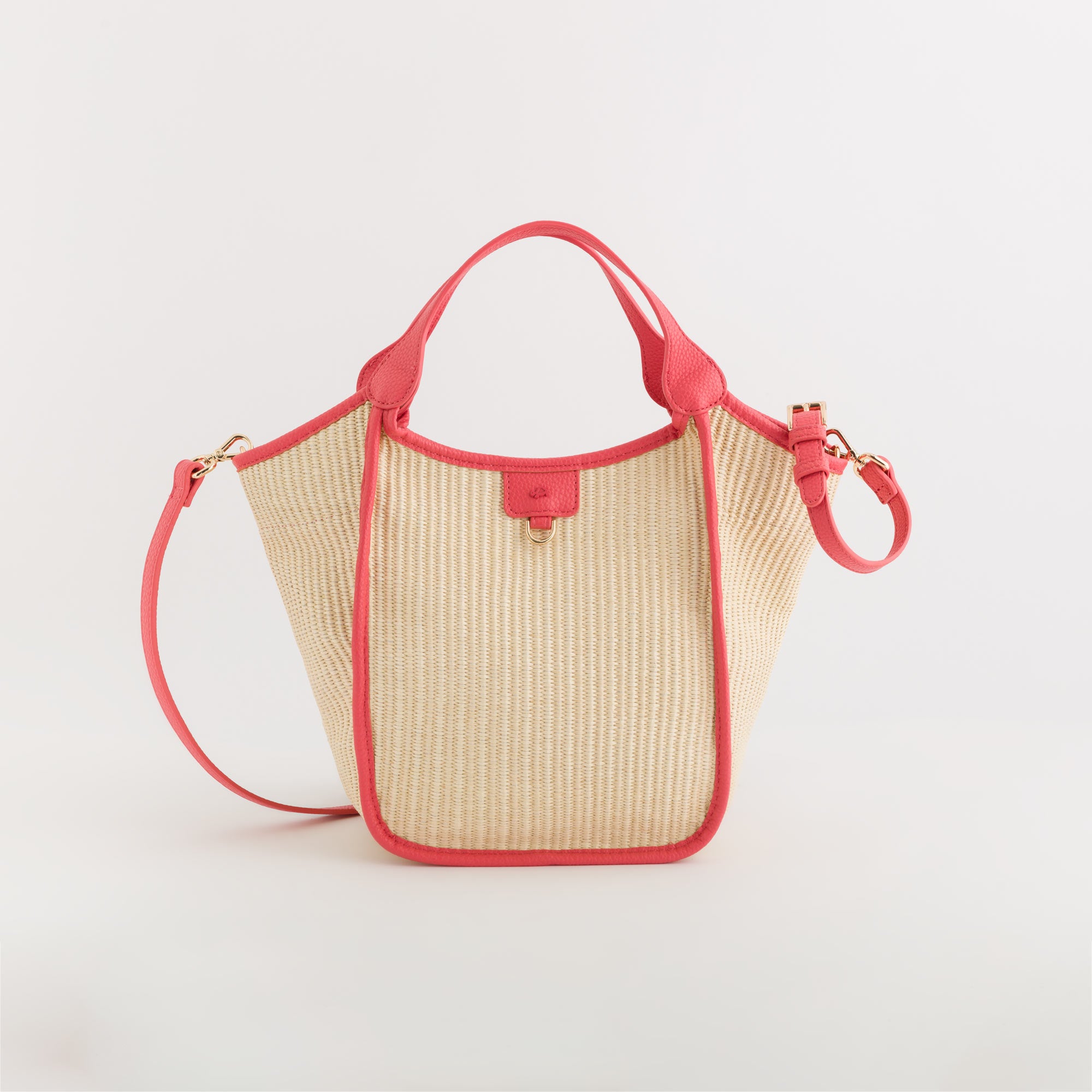 Borsa A Mano Donna - Euthalia Naturale/Rosso Corallo