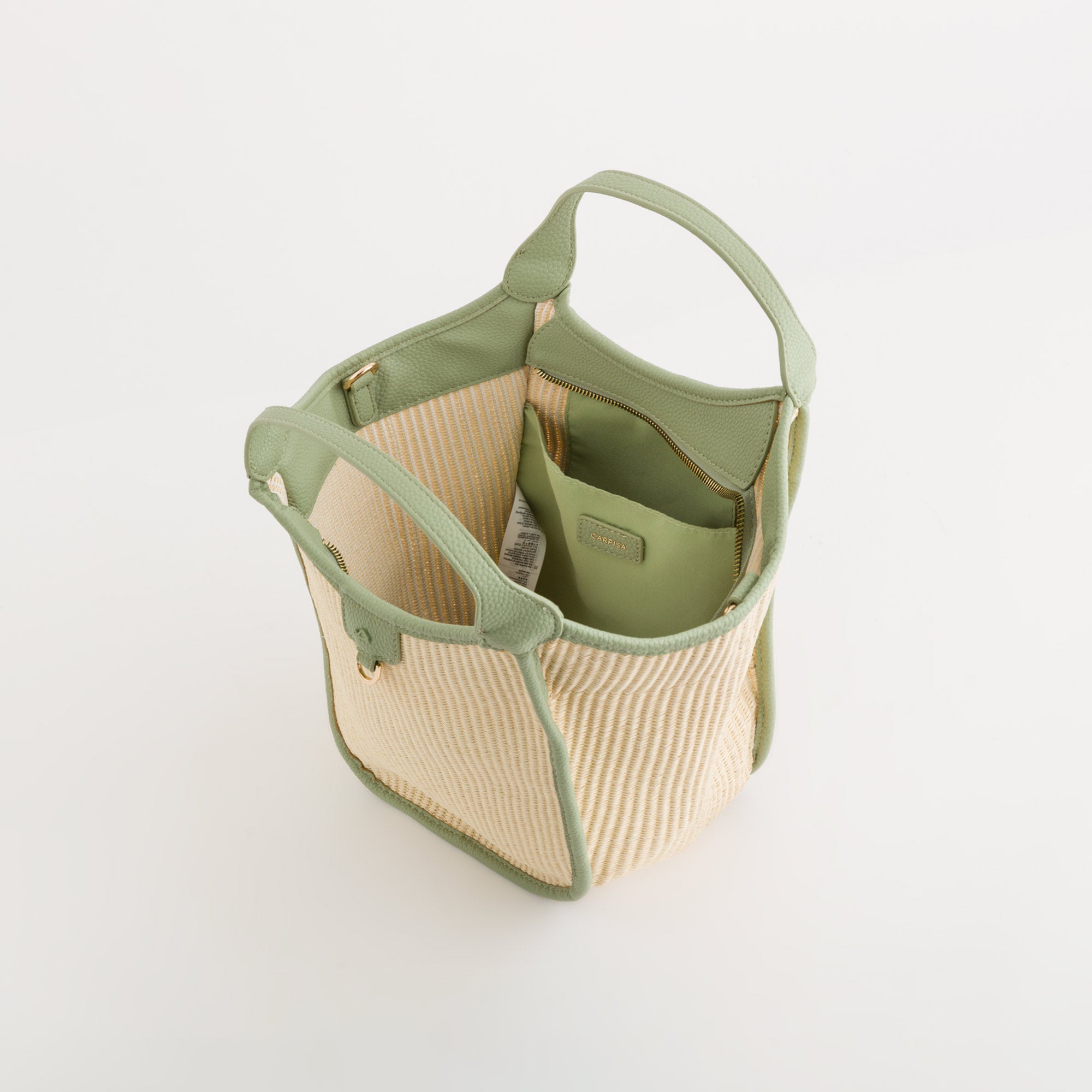 Borsa A Mano Donna - Euthalia Naturale/Menta