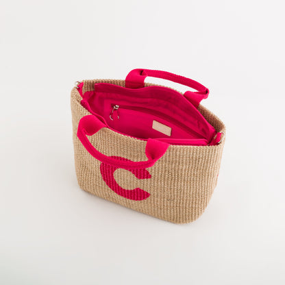 Borsa A Mano Donna - Zante Naturale/Azalea