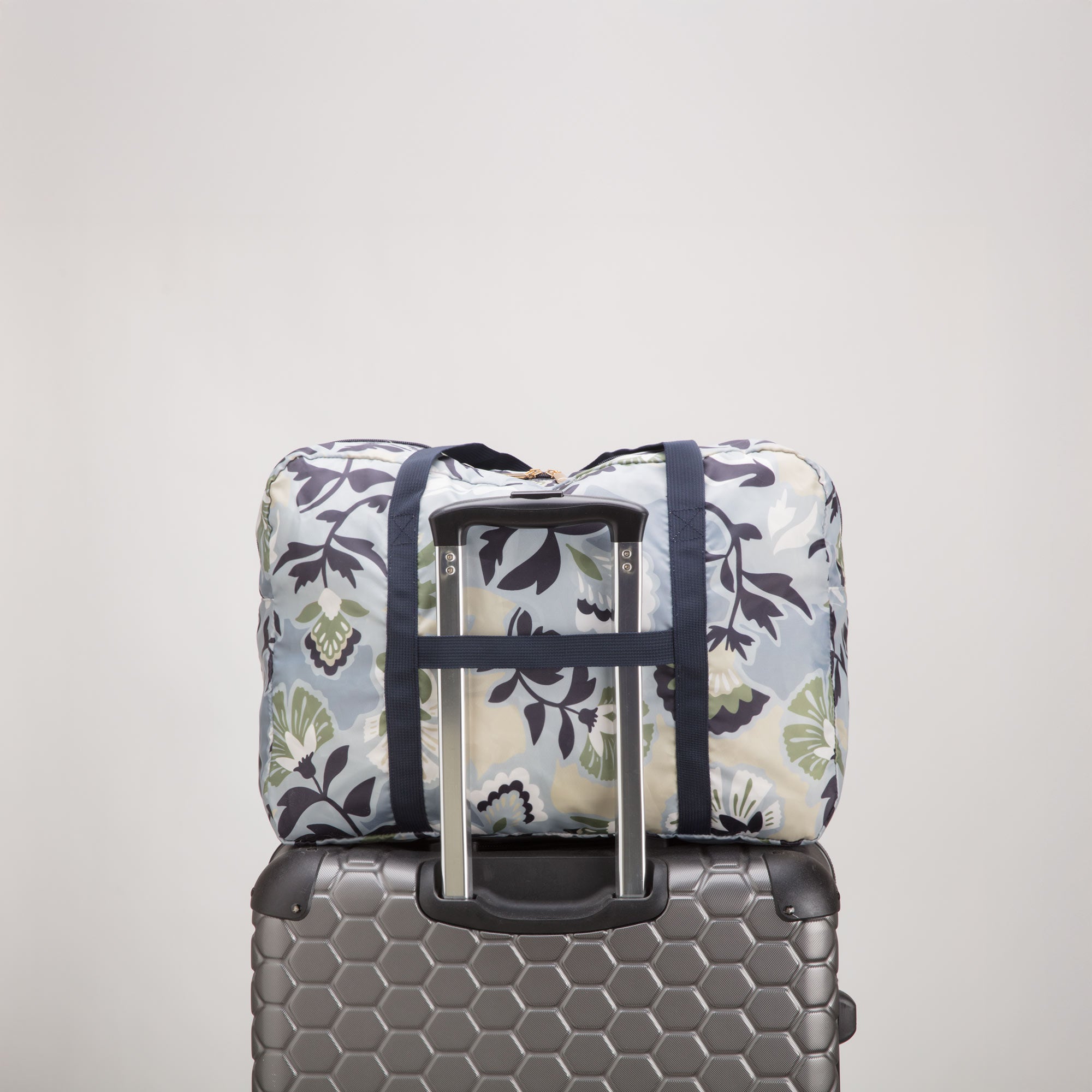 Women's Foldable Duffle Bag - New gaia foldable Multicolored Dusty Azure Blue