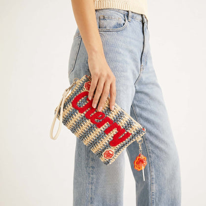Women's Shoulder Bag - Juicy Chupa Chups Denim Blue/Multicolor