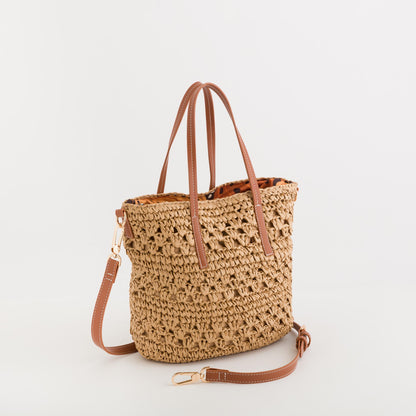 Women's Handbag - Chobe Natural/Leather