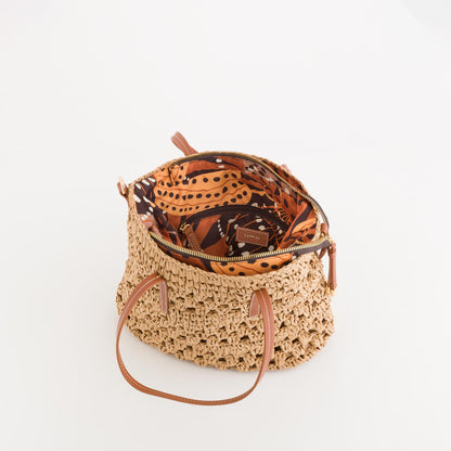 Women's Handbag - Chobe Natural/Leather