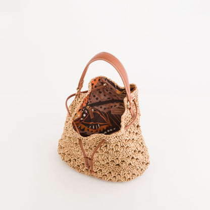 Secchiello Donna - Chobe Naturale/Cuoio