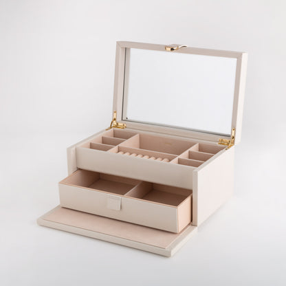 Boîte à bijoux pour femme - Giorgia Crème