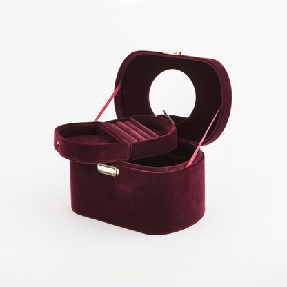 Women's jewelry box - Ginger jewelry case Prune
