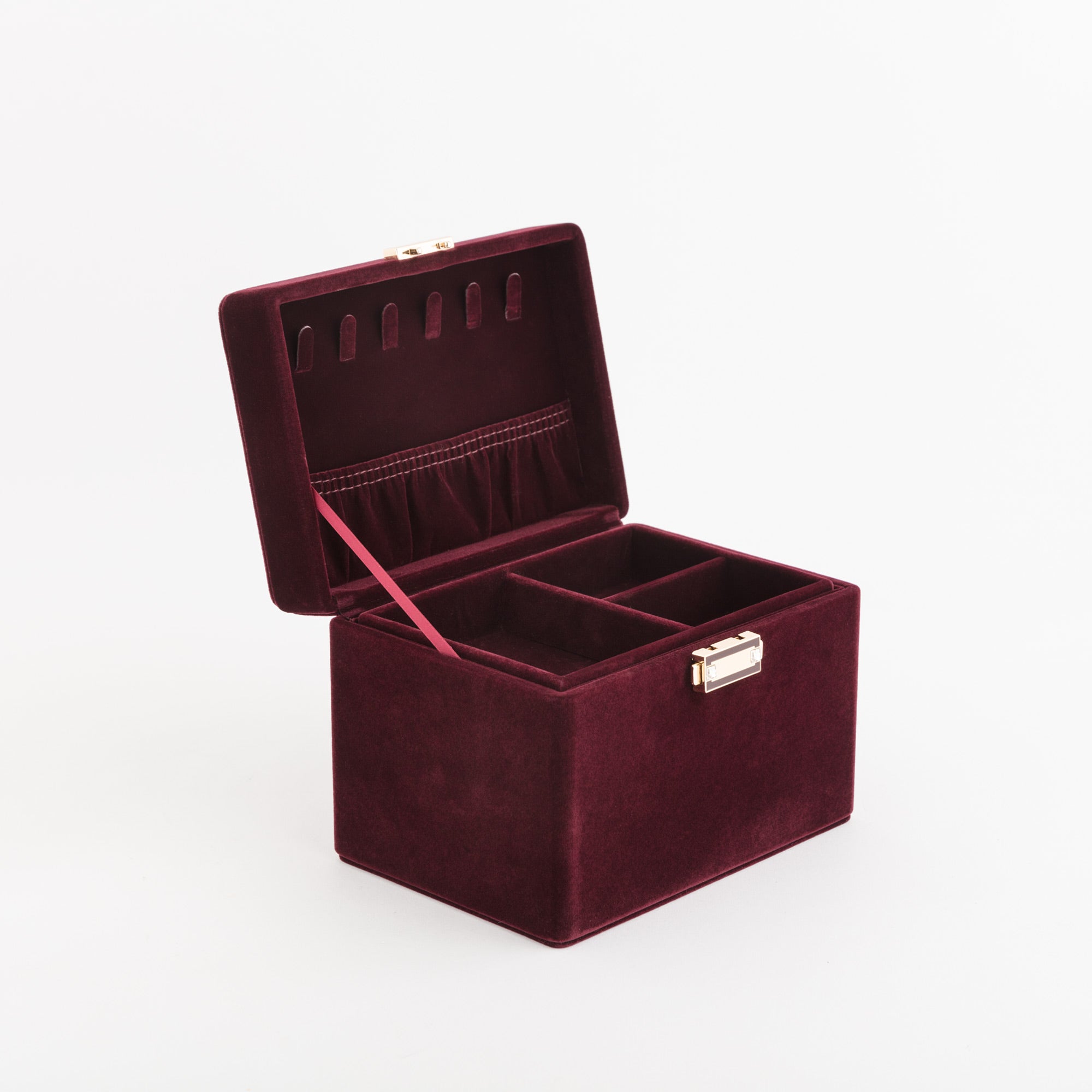 Women's jewelry box - Ginger jewelry case Prune