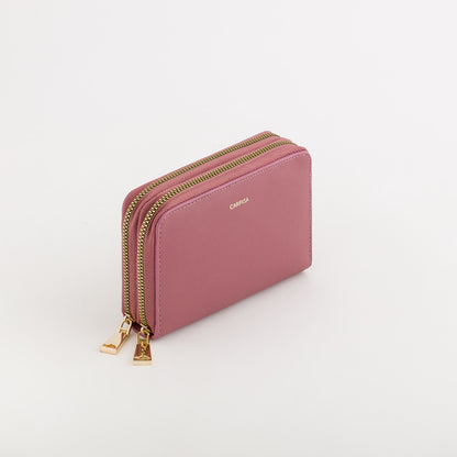 Cartera mediana para mujer - Cartera Loto v2 Cebolla