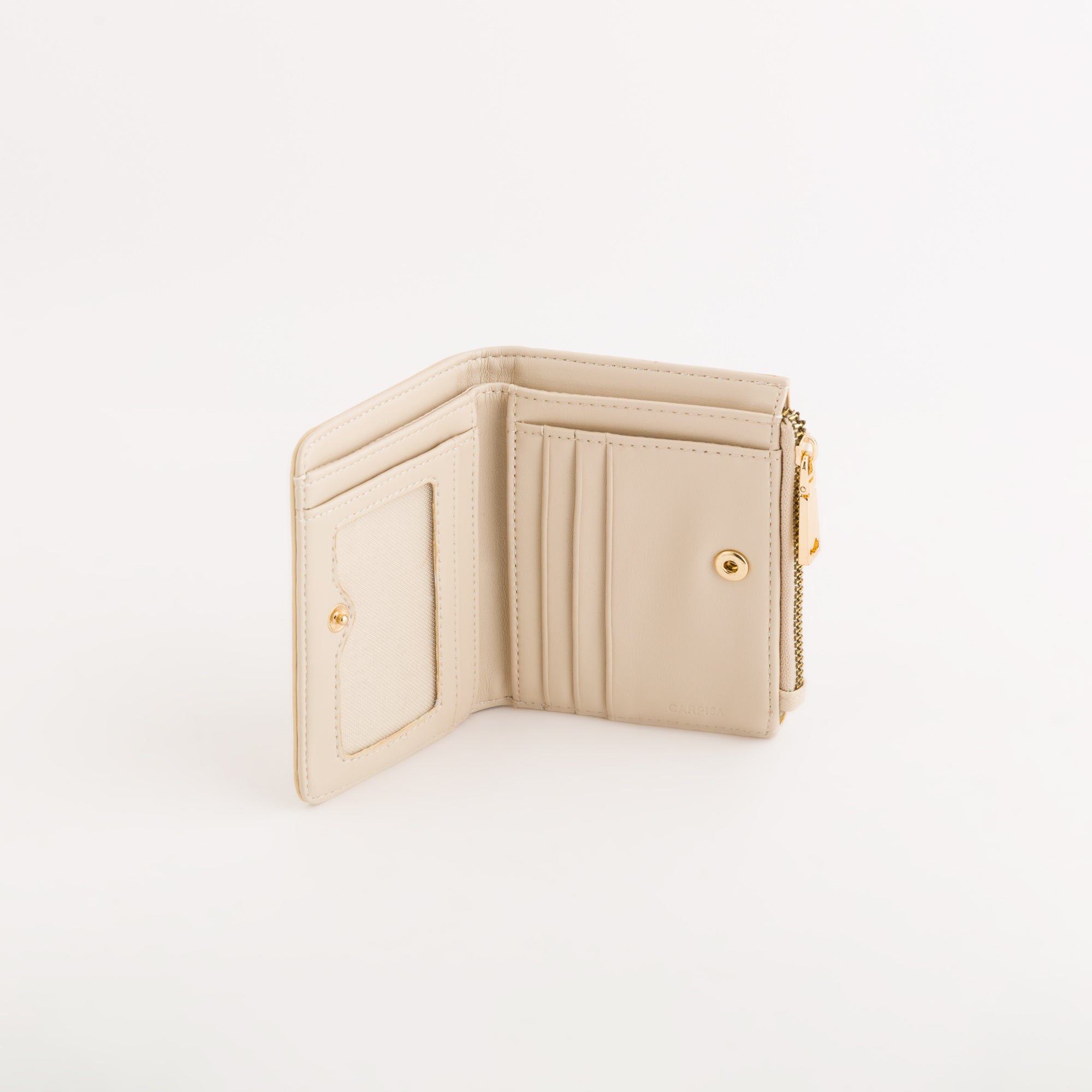 Cartera pequeña para mujer - Cartera Loto v2 Crema