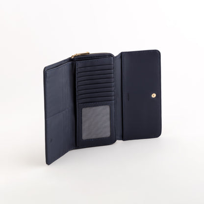 Grand portefeuille pour femme - Portefeuille Loto v2 bleu marine
